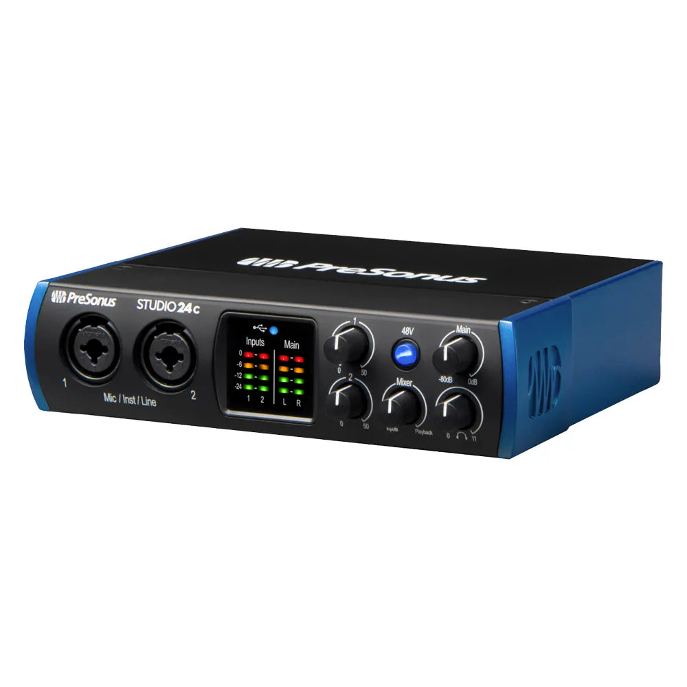 Presonus 2777714403 Interface Studio 24c Black and Blue MX