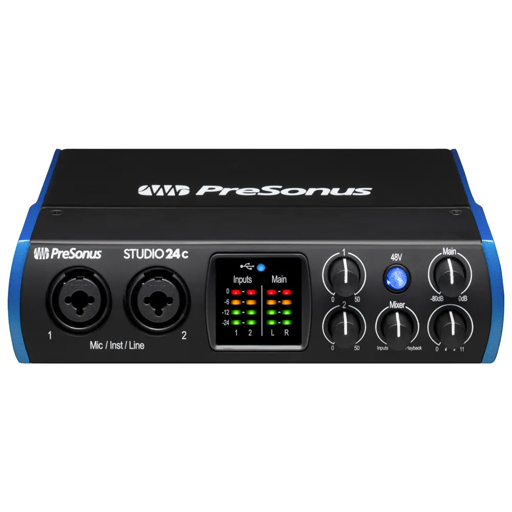 Presonus 2777714403 Interface Studio 24c Black and Blue MX