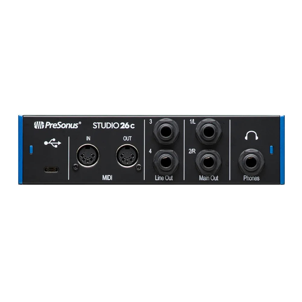 Interface Presonus 2777714404 Studio 26c Black and Blue MX