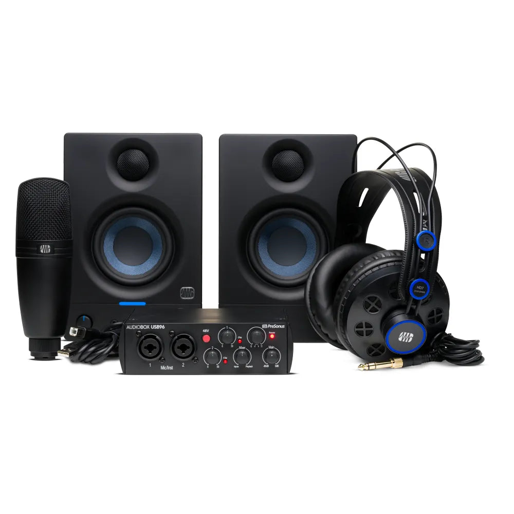 Presonus 2777900103 AudioBox USB 96 Complete Bundle Black