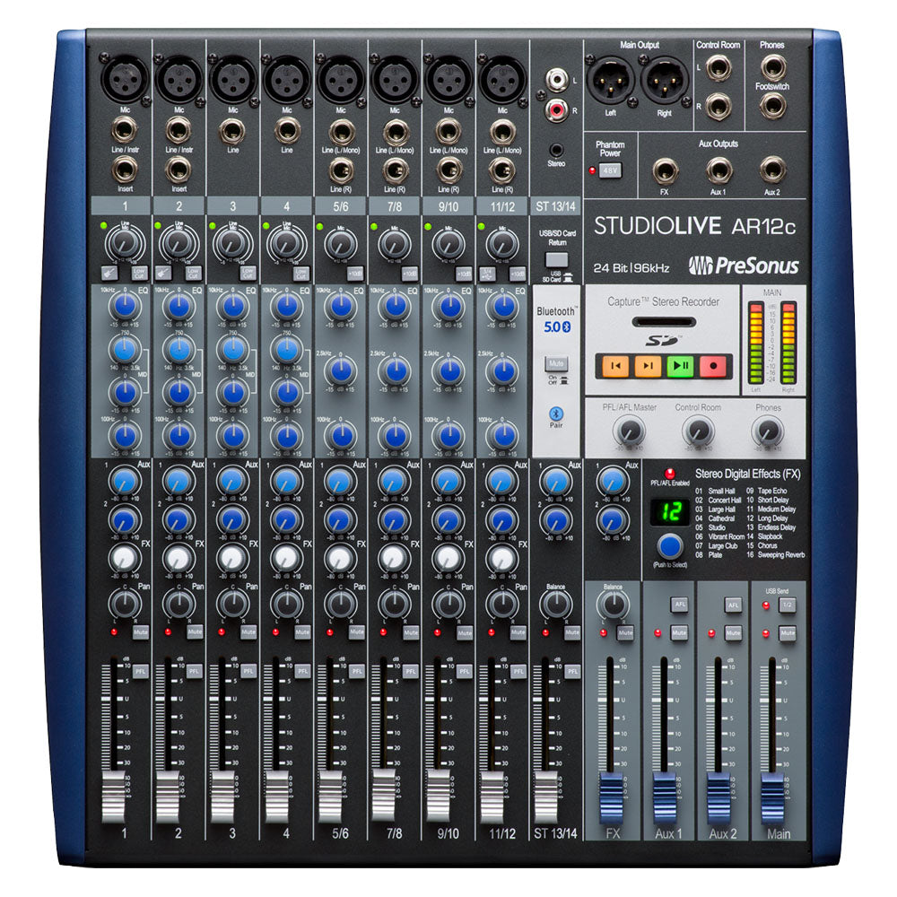 Mezcladora presonus 2779200101 Studiolive AR12c Mixer, Blue