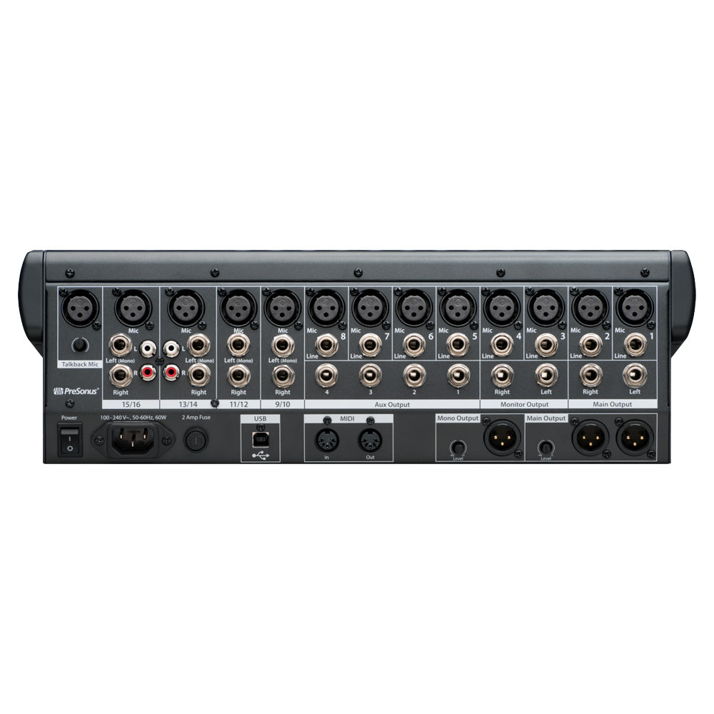 Consola Presonus 2779200501 Classic 16.0.2 USB Digital Console Mixer