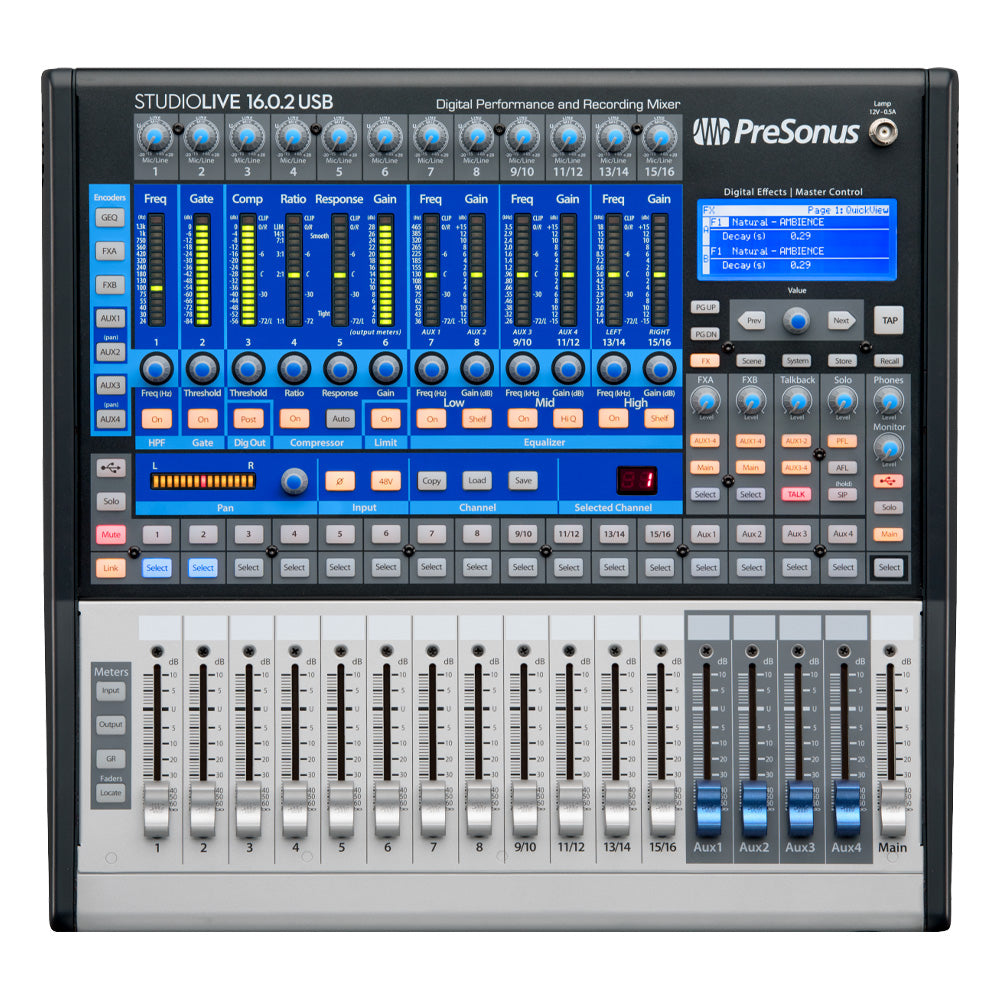 Consola Presonus 2779200501 Classic 16.0.2 USB Digital Console Mixer