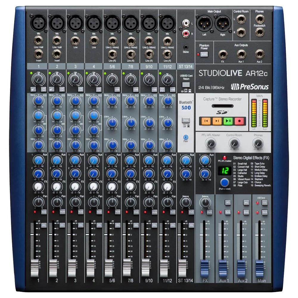 Mezcladora Presonus 2779214101 StudioLive AR12c Analog Mixer 120V MX