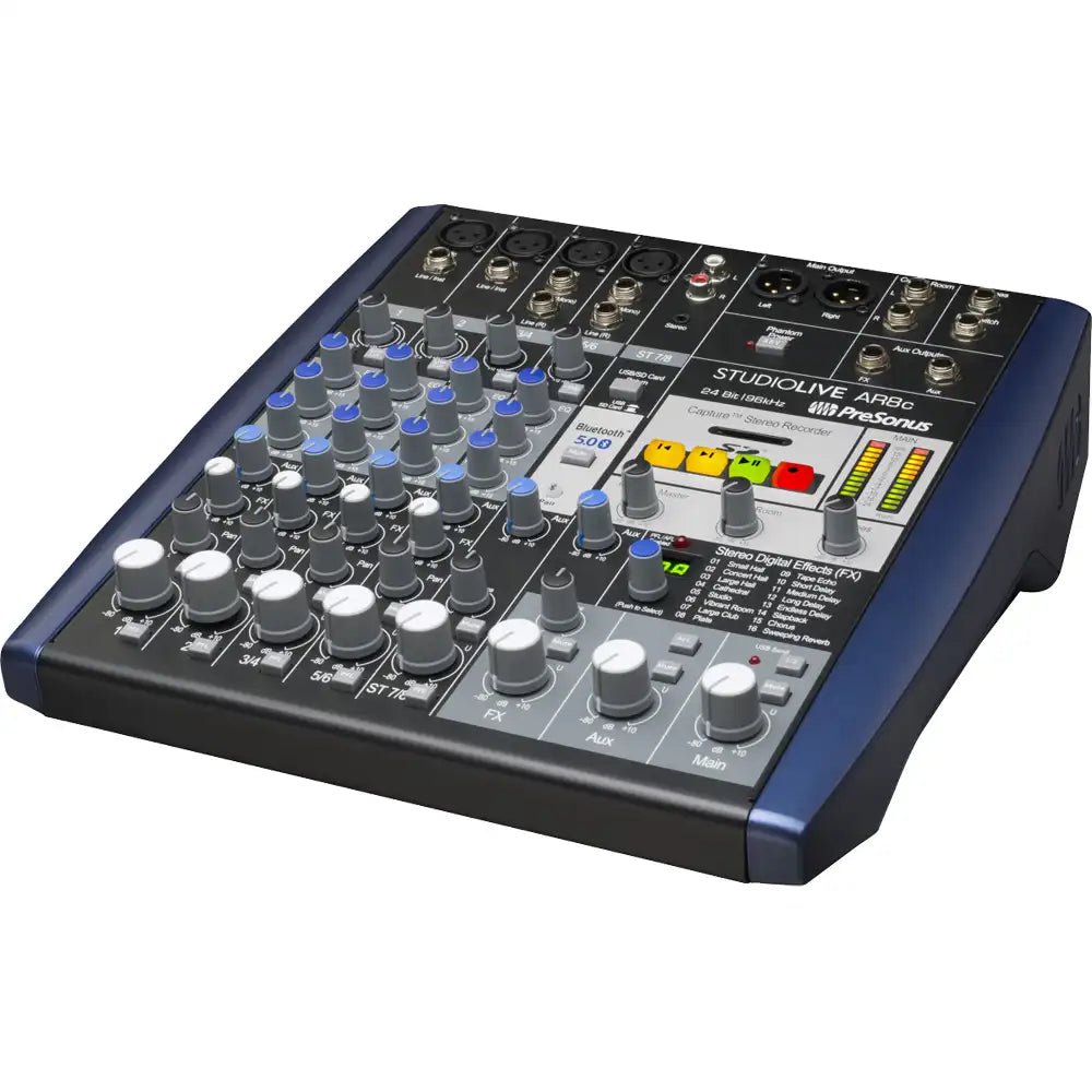 Presonus 2779214103 Mezcladora StudioLive AR8c Analog Mixer Blue 120V MX