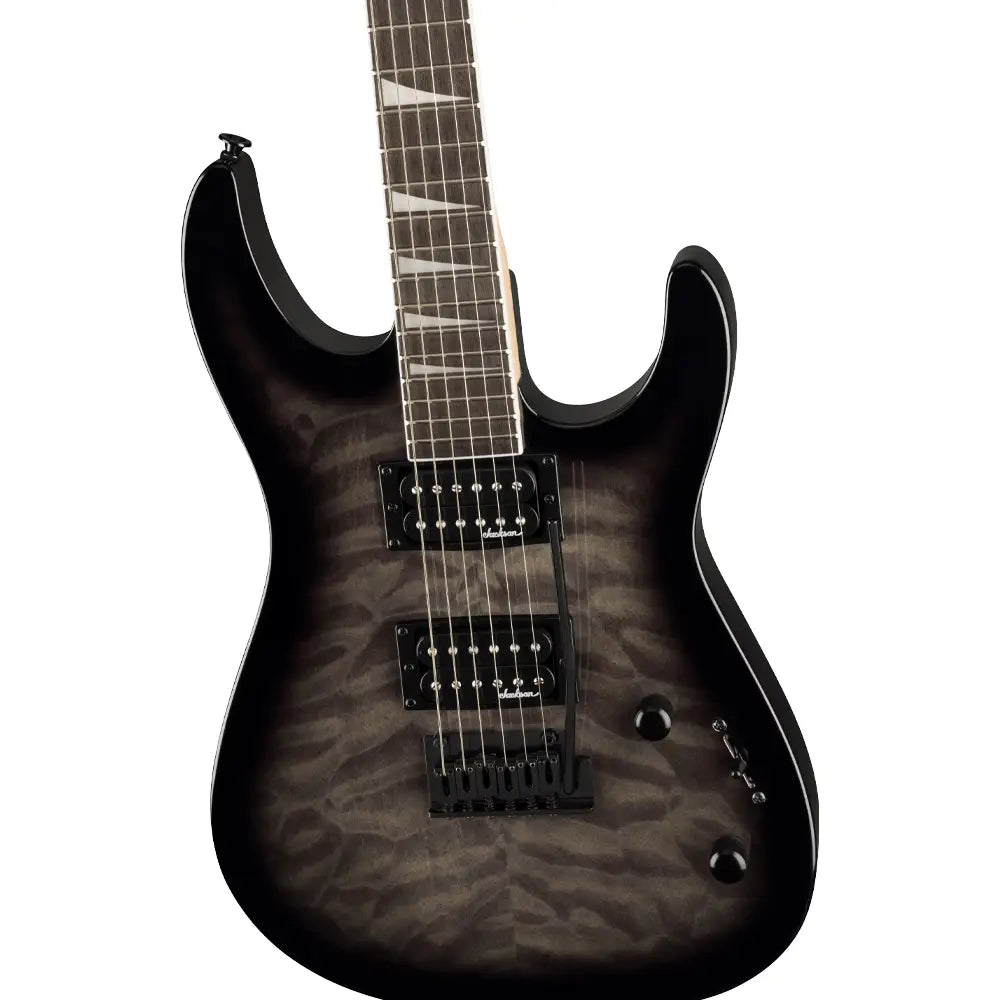 Jackson 2910211585 Guitarra Eléctrica JS Series Dinky JS20 DKQ 2PT, Transparent Black Burst