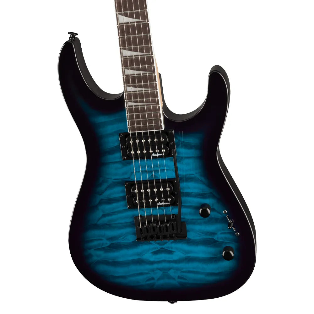 Jackson 2910211586 Guitarra Eléctrica JS Series Dinky JS20 DKQ 2PT Transparent Blue Burst