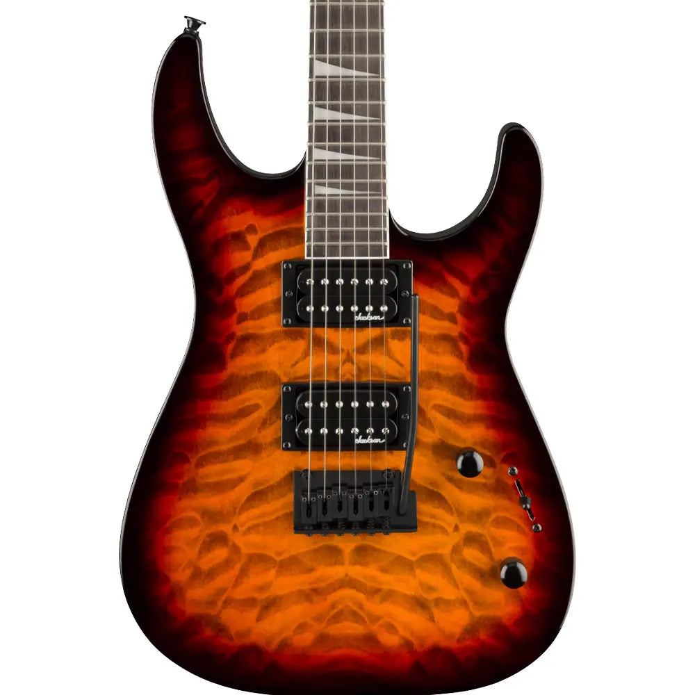 Jackson 2910231582 Guitarra Eléctrica JS Series Dinky JS20 DKQ 2PT, Transparent Tobacco Burst