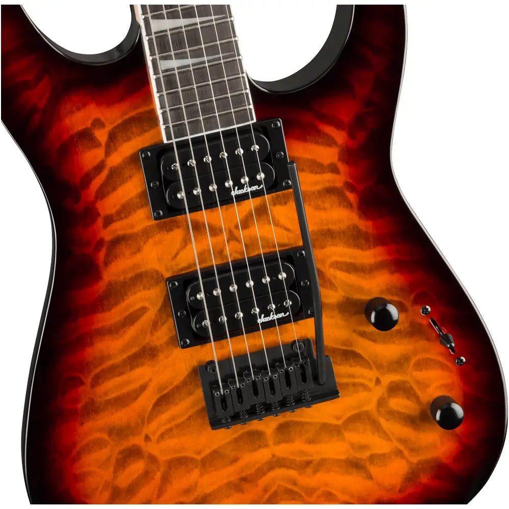 Jackson 2910231582 Guitarra Eléctrica JS Series Dinky JS20 DKQ 2PT, Transparent Tobacco Burst