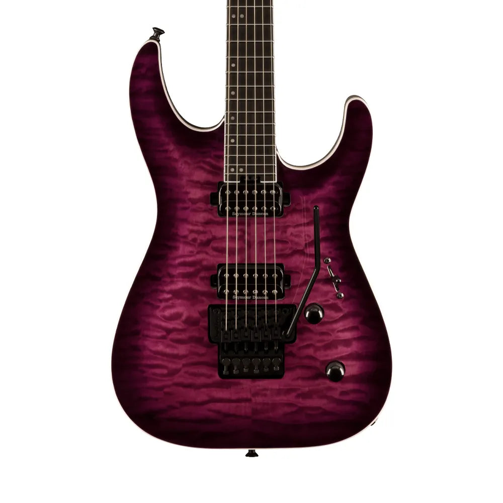 Jackson 2914105552 Guitarra Eléctrica Pro Plus Series Dinky DKAQ Transparent Purple Burst