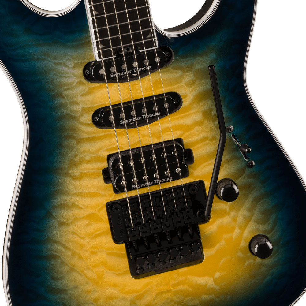 Jackson  Pro Plus Series Soloist SLA3Q Amber Blue Burst Guitarra Eléctrica 2914327586