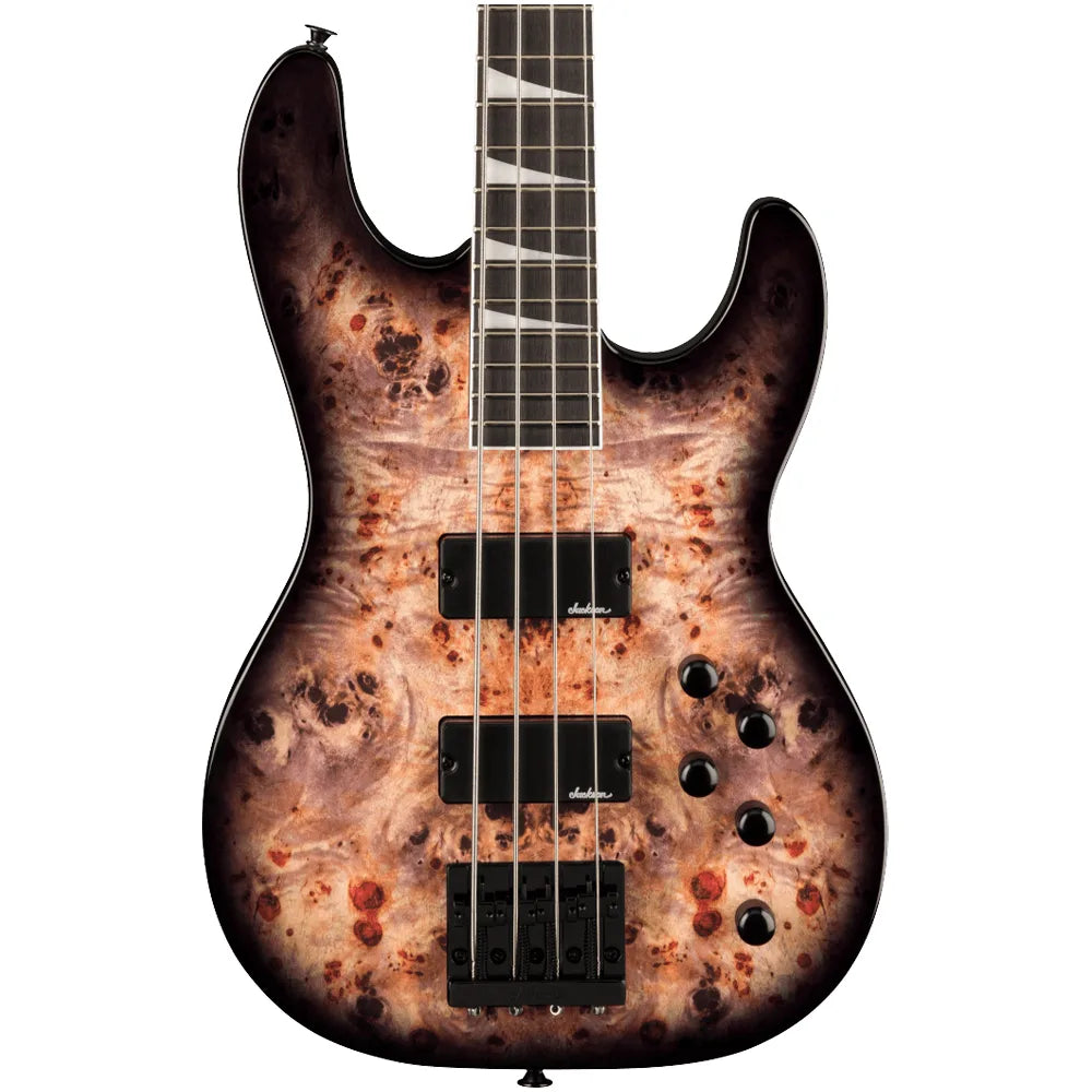 Jackson 2919097557 Bajo Eléctrico JS Series Concert Bass CB JS3P Transparent Black Burst