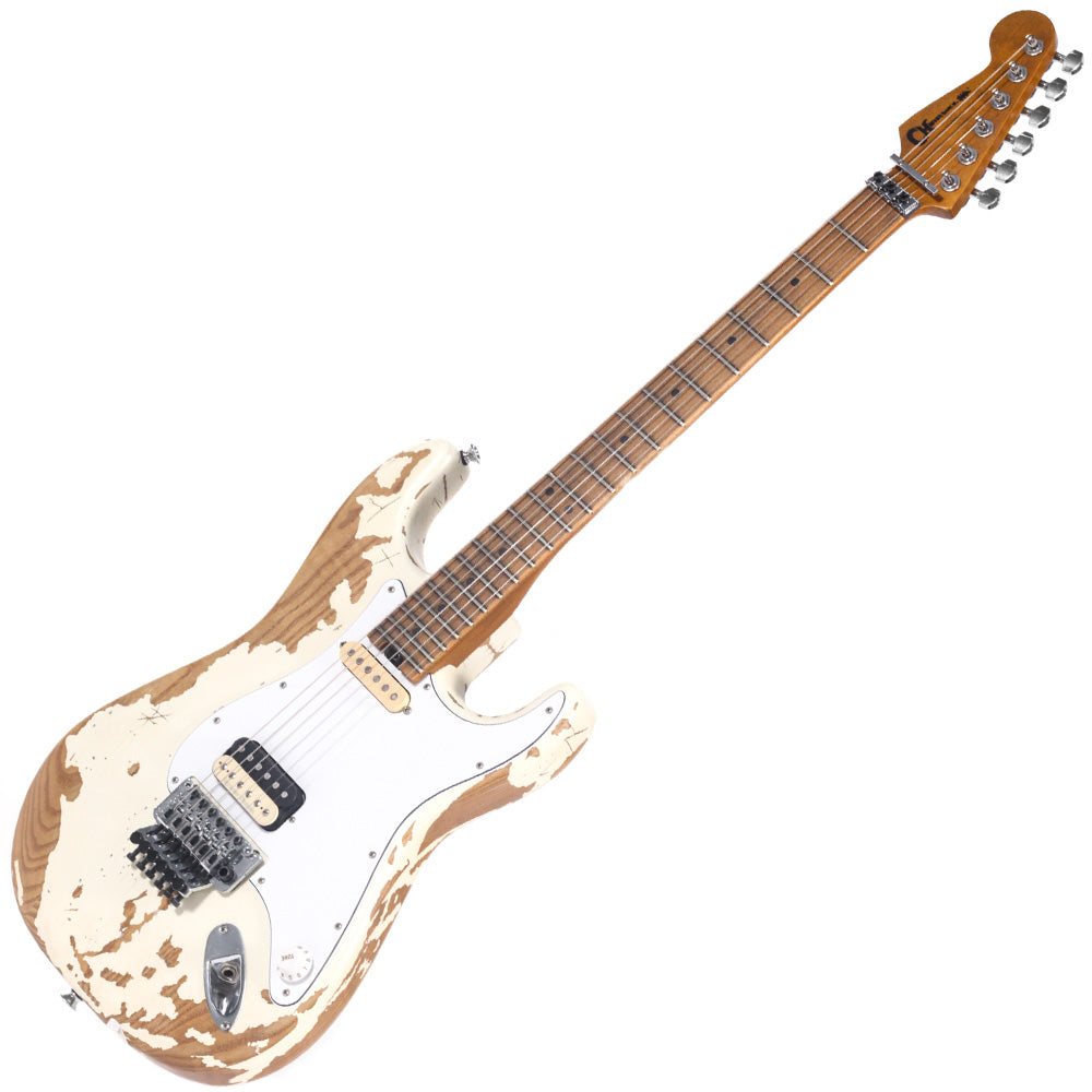 Charvel Henrik Danhage Limited Edition Signature Pro-Mod So-Cal Style 1 HS FR M White Relic Guitarra Eléctrica 2966035855