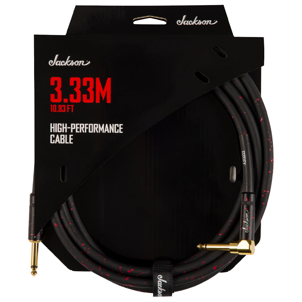 Jackson High Performance Cable Black Red 10.93 Ft Cable para Instrumento 2991093002