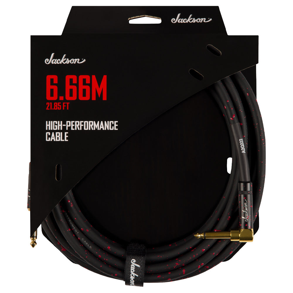 Jackson 2992185002 High Performance Cable Black Red 21.85 Ft Cable para Instrumento