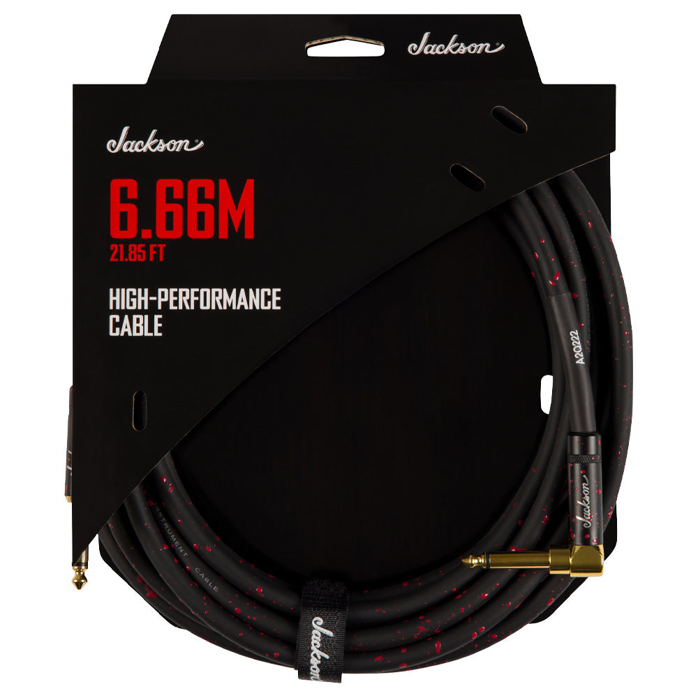 Jackson High Performance Cable Black Red 21.85 Ft Cable para Instrumento 2992185002