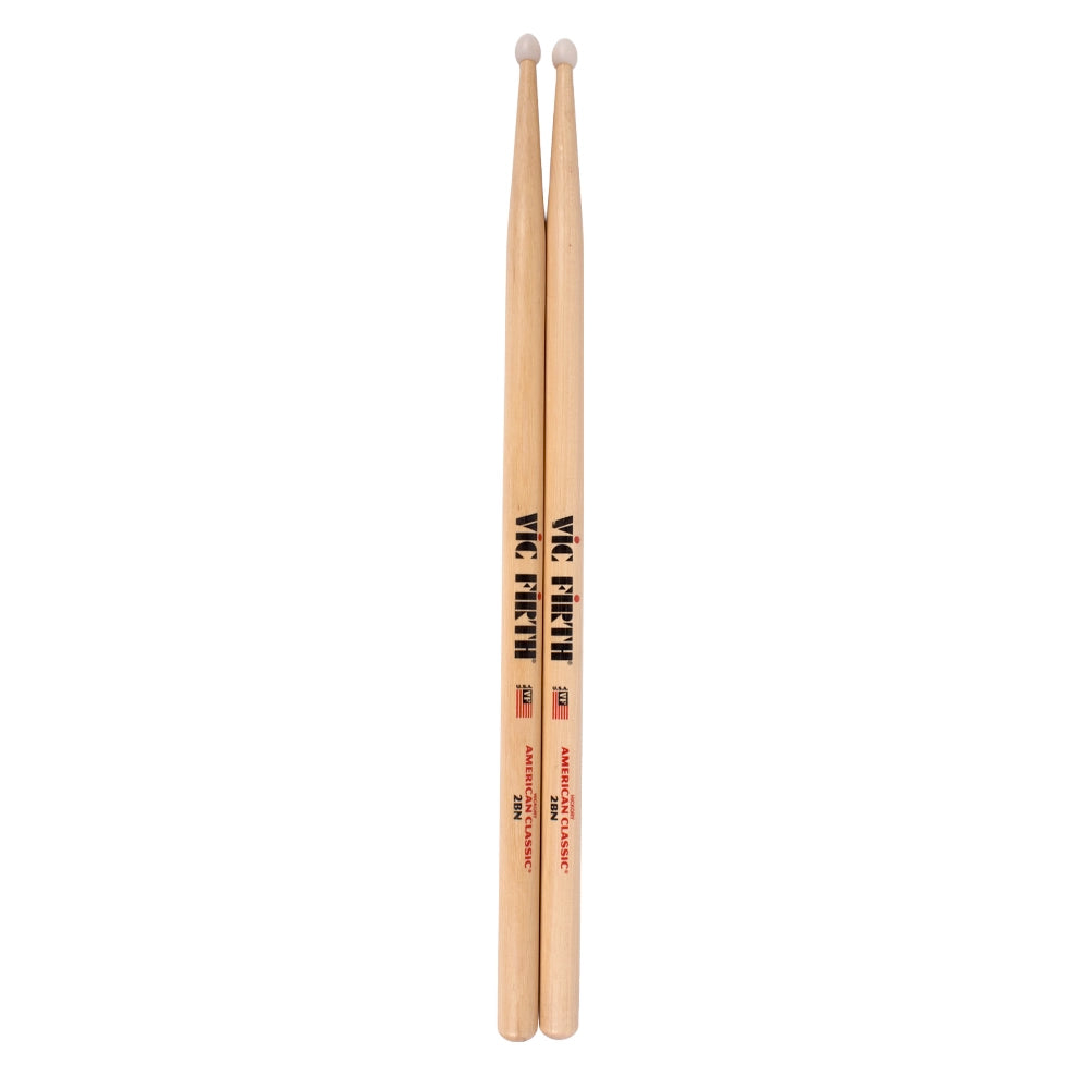 Vic Firth 2BN Baquetas 2B Punta de Nylon