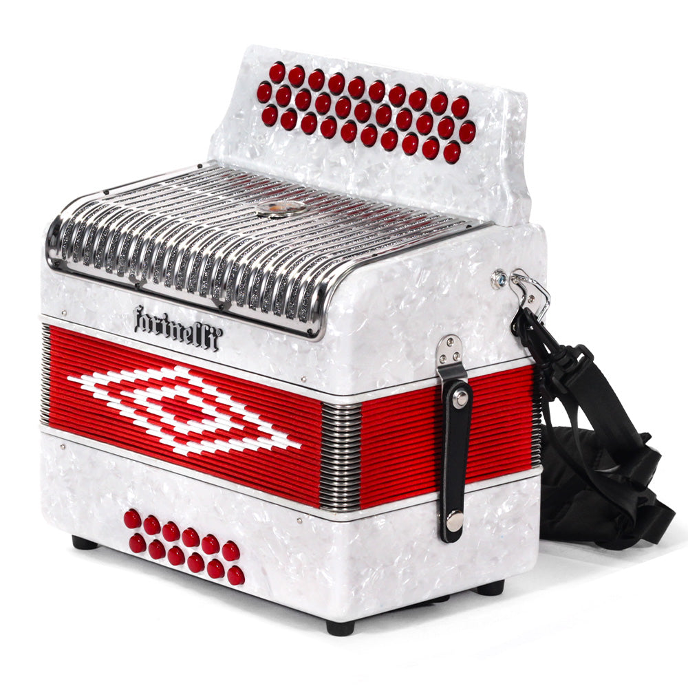 Acordeón Farinelli Premium 3012faw2hg Botones Fa Blanco Br 3012FAW2HG