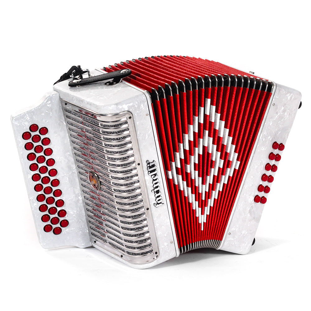 Acordeón Farinelli Premium 3012faw2hg Botones Fa Blanco Br 3012FAW2HG