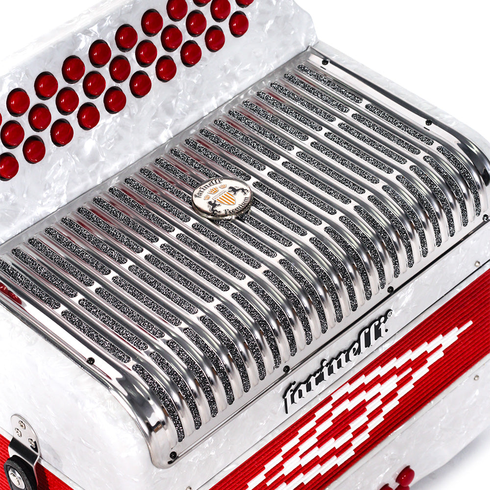 Acordeón Farinelli Premium 3012faw2hg Botones Fa Blanco Br 3012FAW2HG