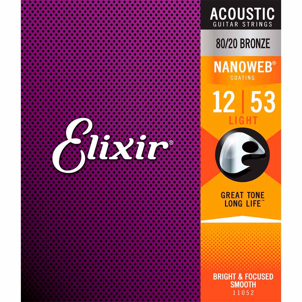 Encordadura Guitarra Acústica ELIXIR 3313211052 CUERDAS LIGHT 12/53