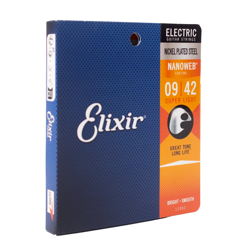 ELIXIR 3313212002 Encordadura Guitarra Eléctrica 9/42 NICKEL SUPER LIGHT