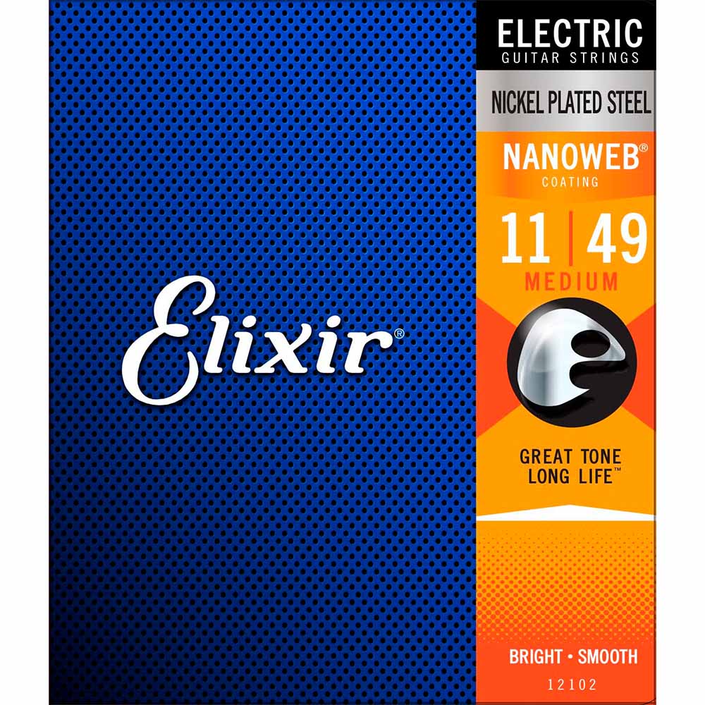 Encordadura Guitarra Eléctrica ELIXIR 3313212102 11/49 NICKEL MEDIUM