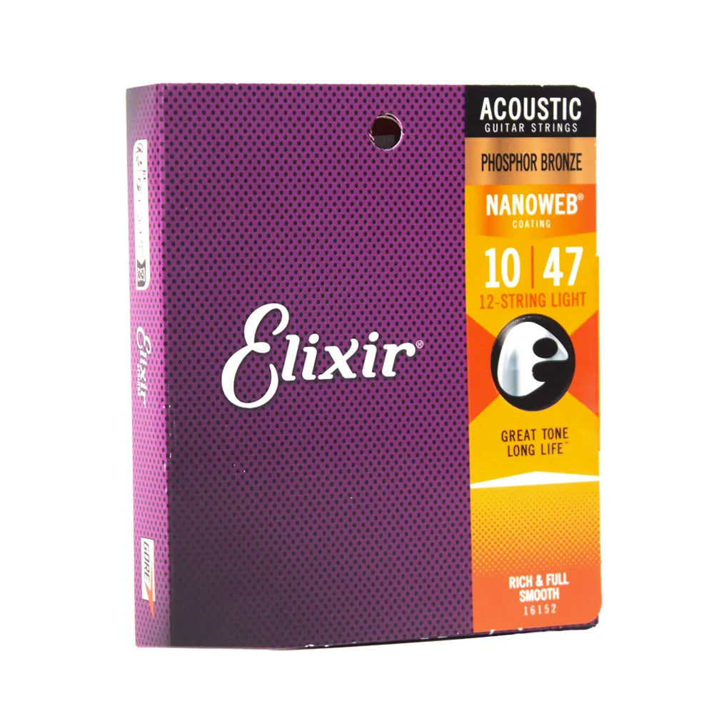 Elixir 3313216152 Encordadura Guitarra Docerola Fosforo Bronce Nanoweb