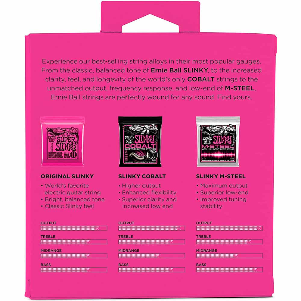 Encordadura Guitarra Eléctrica Ernieball 3333 Super Slinky Paquete con 3