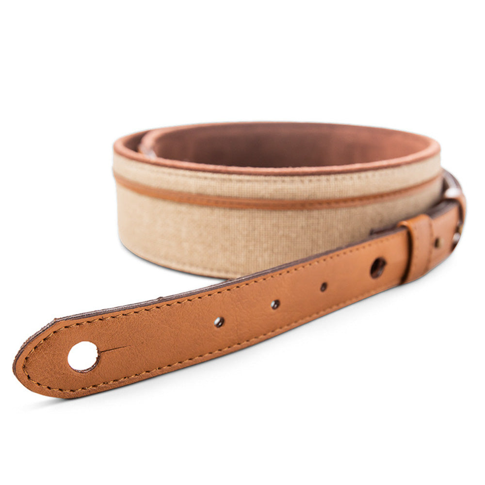 Taylor Vegan Leather Tan 2.5in W/Natural Textile Tahalí 420325