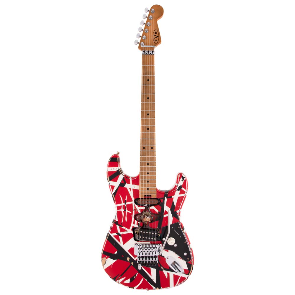 Guitarra Eléctrica Fender Striped Series Frankie Red with Black Stripes Relic EVH 5107900503