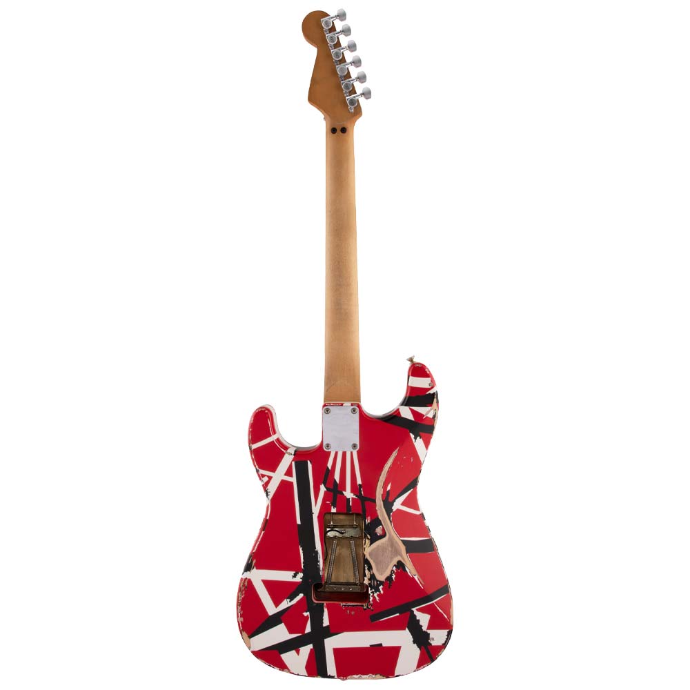 Guitarra Eléctrica Fender Striped Series Frankie Red with Black Stripes Relic EVH 5107900503