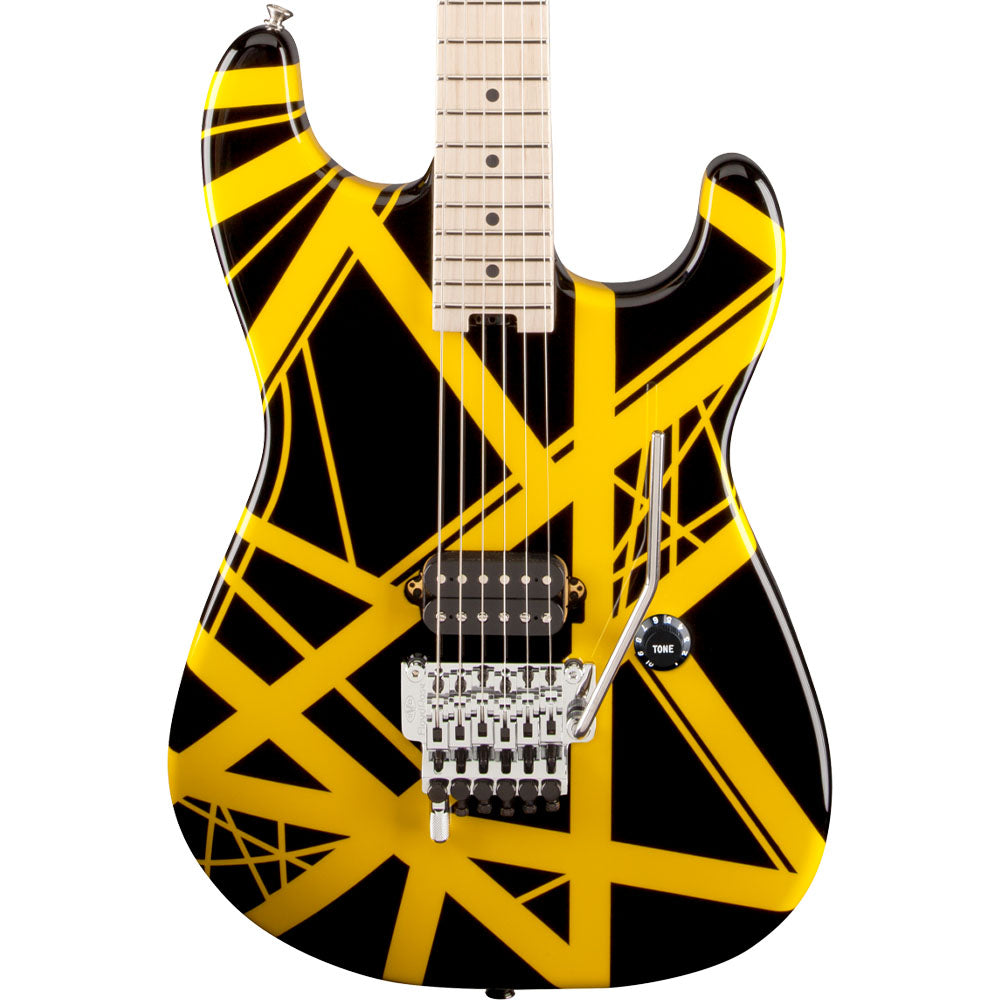 Guitarra Eléctrica Striped Series Black with Yellow Stripes EVH 5107902528