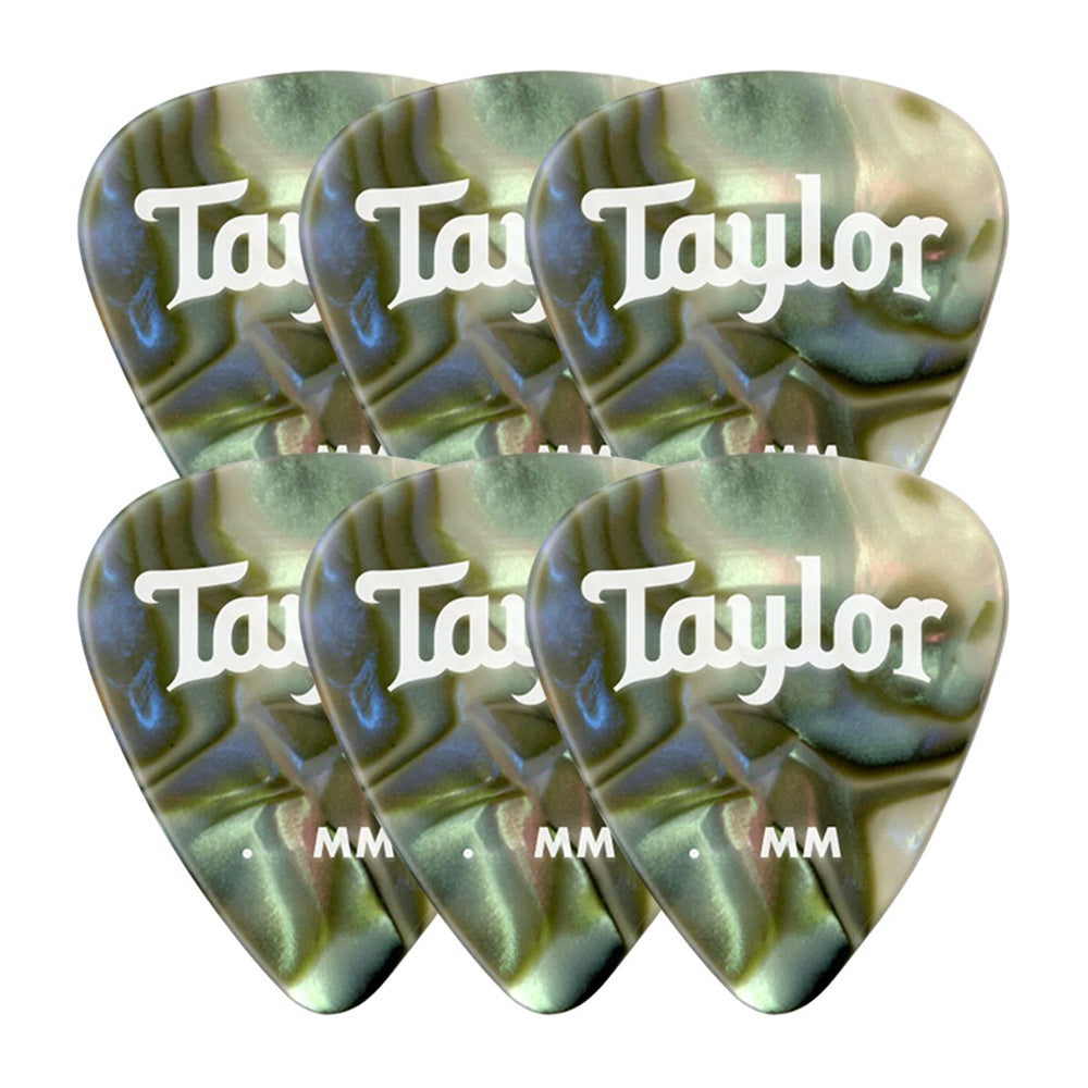 Paquete Púas Taylor 80735 Celluloid 351 Abalone 0.71 Mm con 12