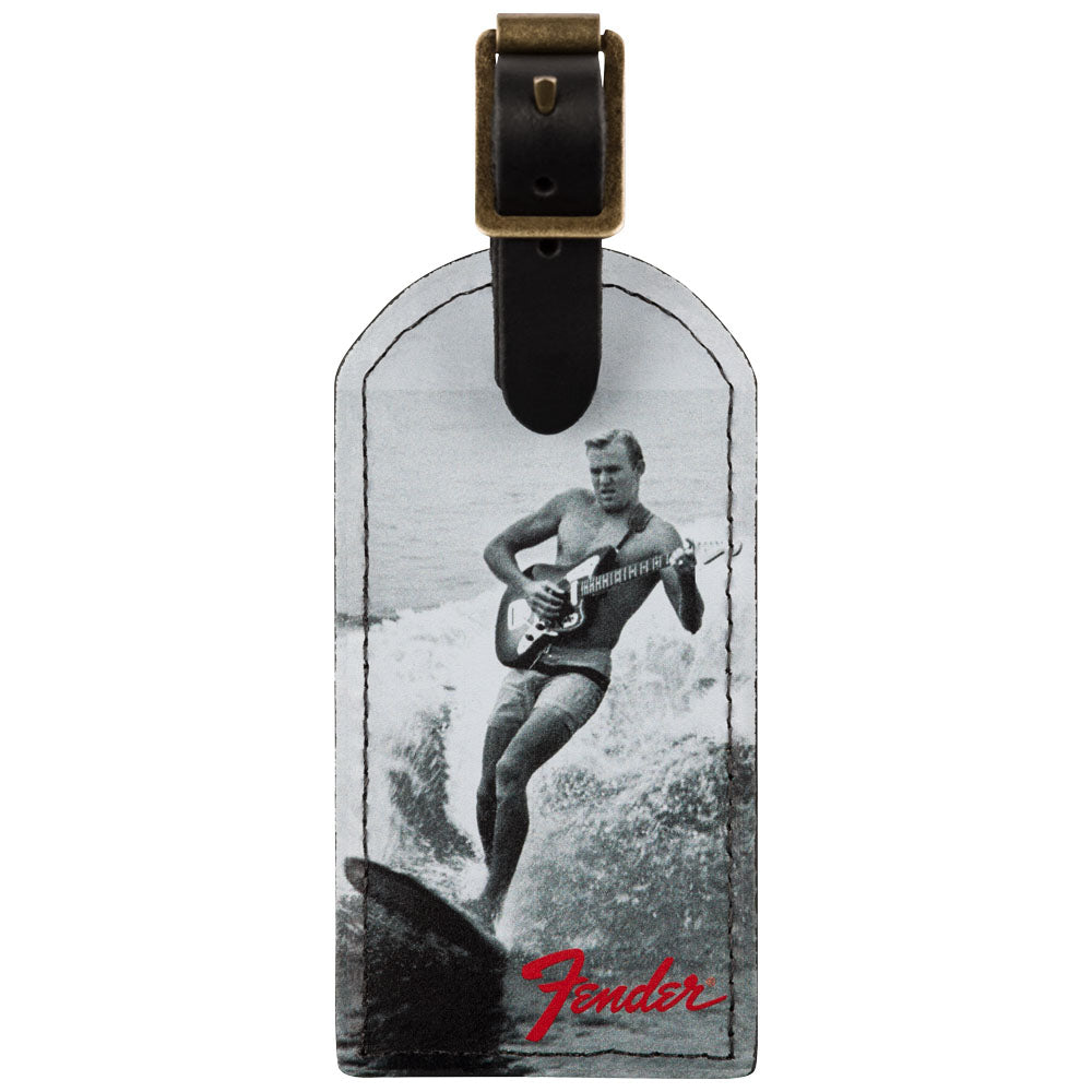 Etiqueta para Equipaje Fender 9106101001 Vintage Surfer Luggage Tag Black