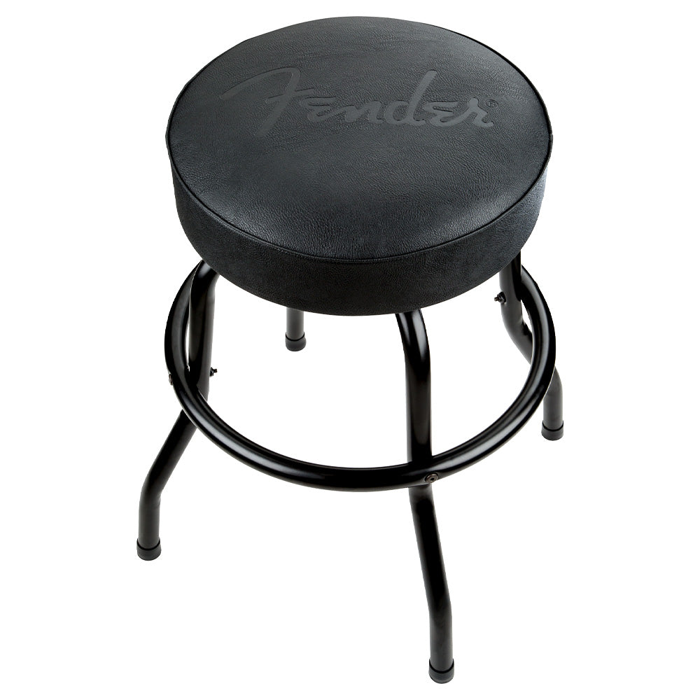 Banco De Metal Fender 9192022001 Embossed Black Logo Barstool, 24in