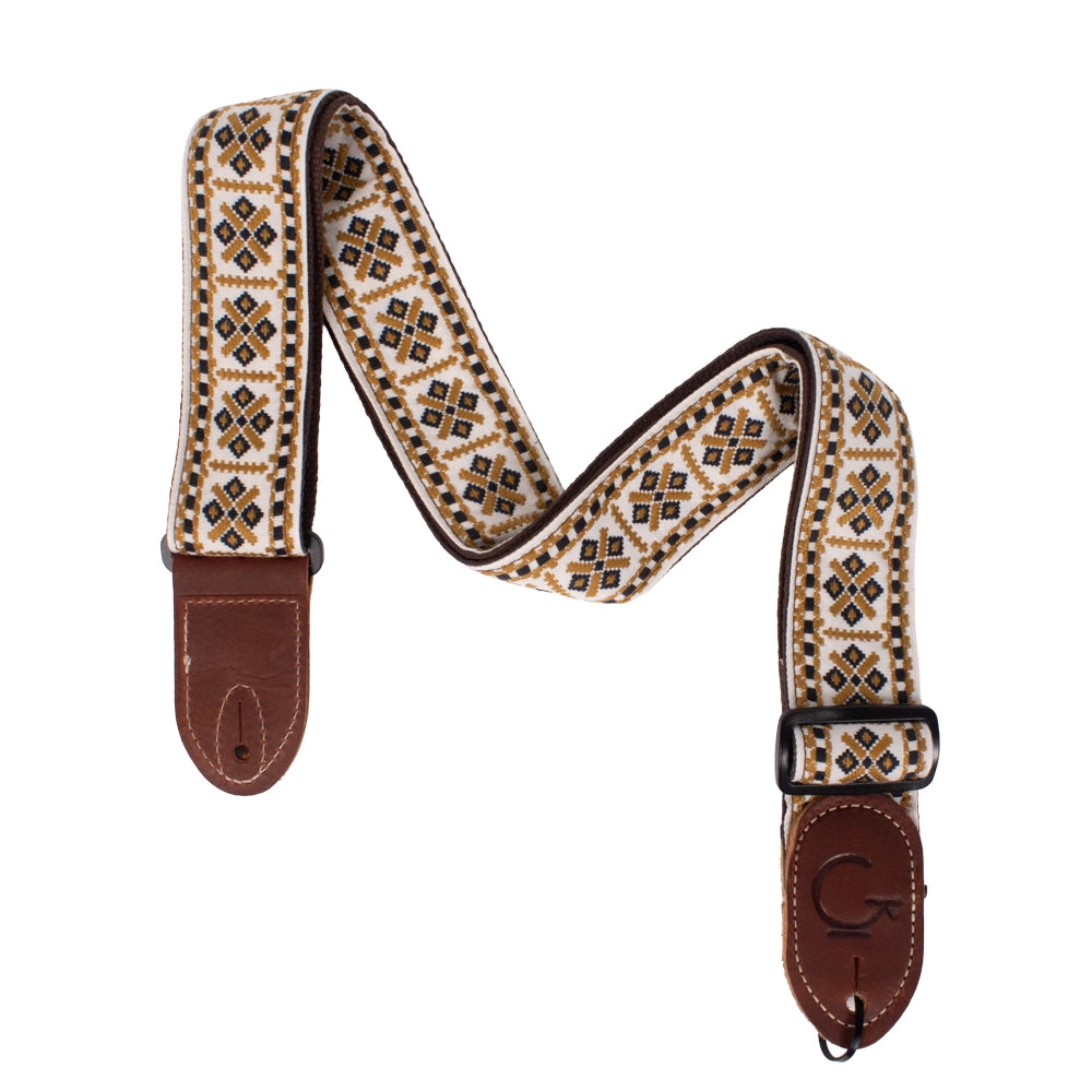 Gretsch 9220060101 Tahalí G Brand con Extremos Marrones de Diamante