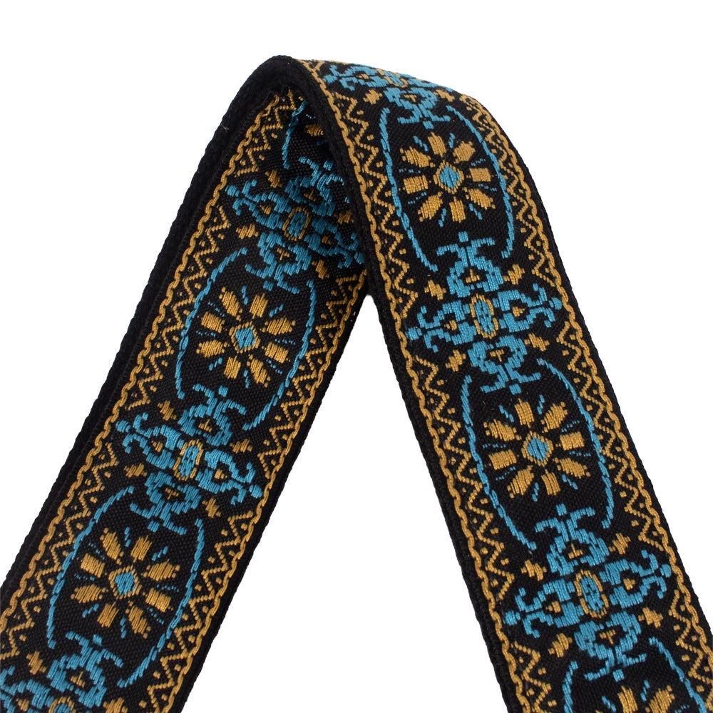 Gretsch 9220060104 Tahalí G Brand Azul y Naranja con Extremos Negros