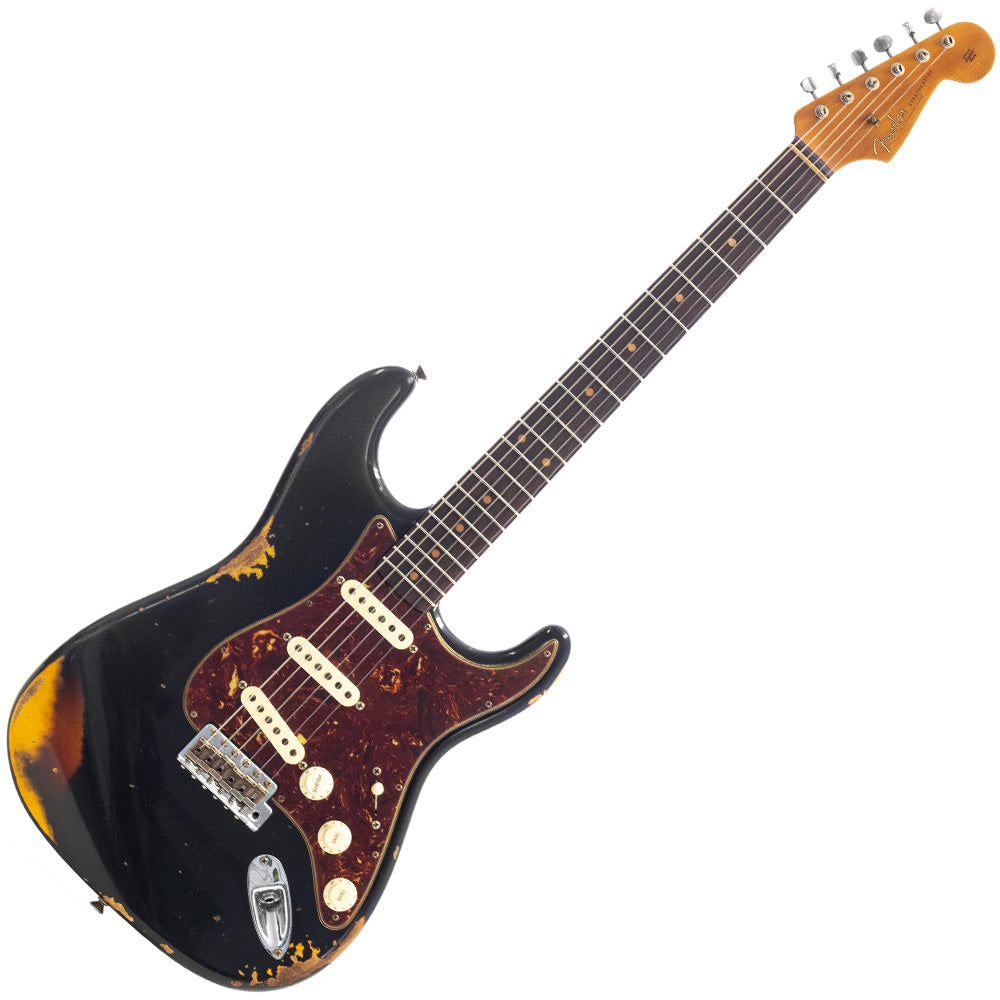 Guitarra Eléctrica Fender Custom Shop 9231013162 S21 Ltd 61 Stratocaster Heavy Relic A Black 3tsb