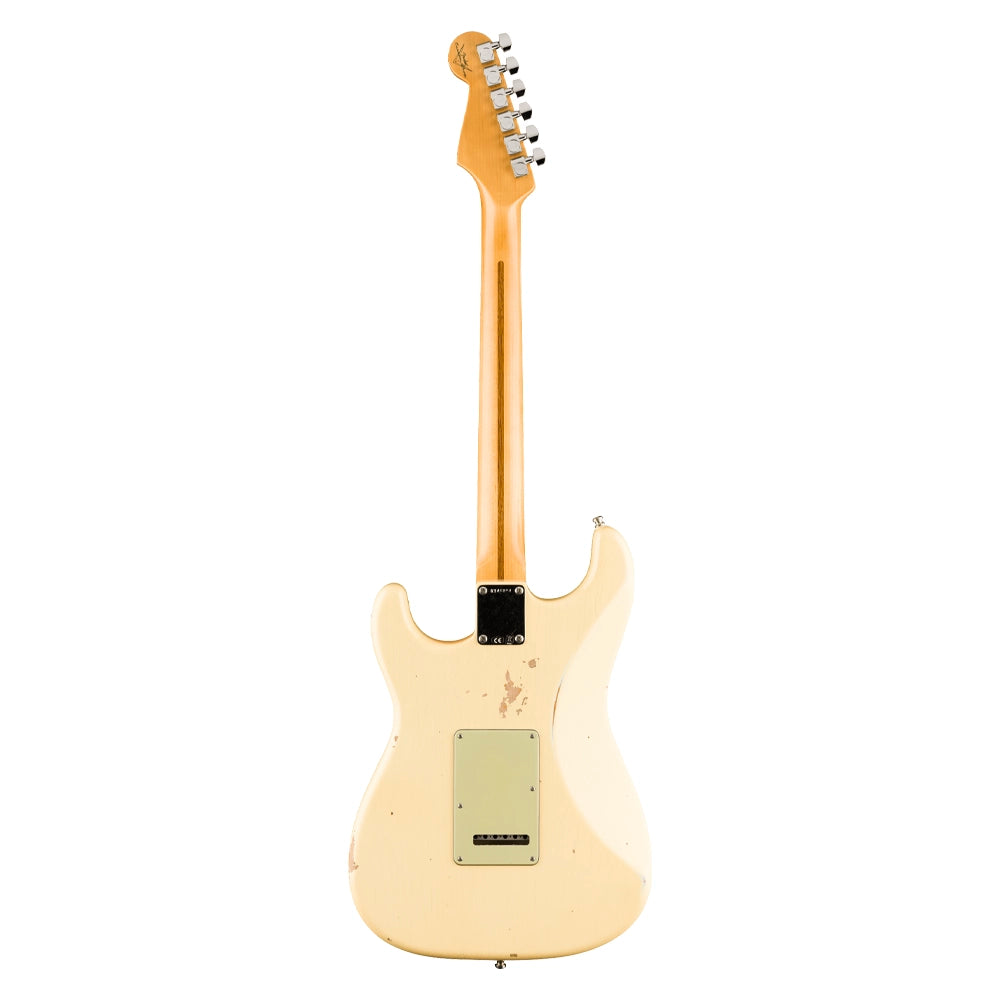 Fender 9231016435 Guitarra Eléctrica Custom Deluxe HB S-1 Strat Relic with Closet Classic Hardware Vintage White