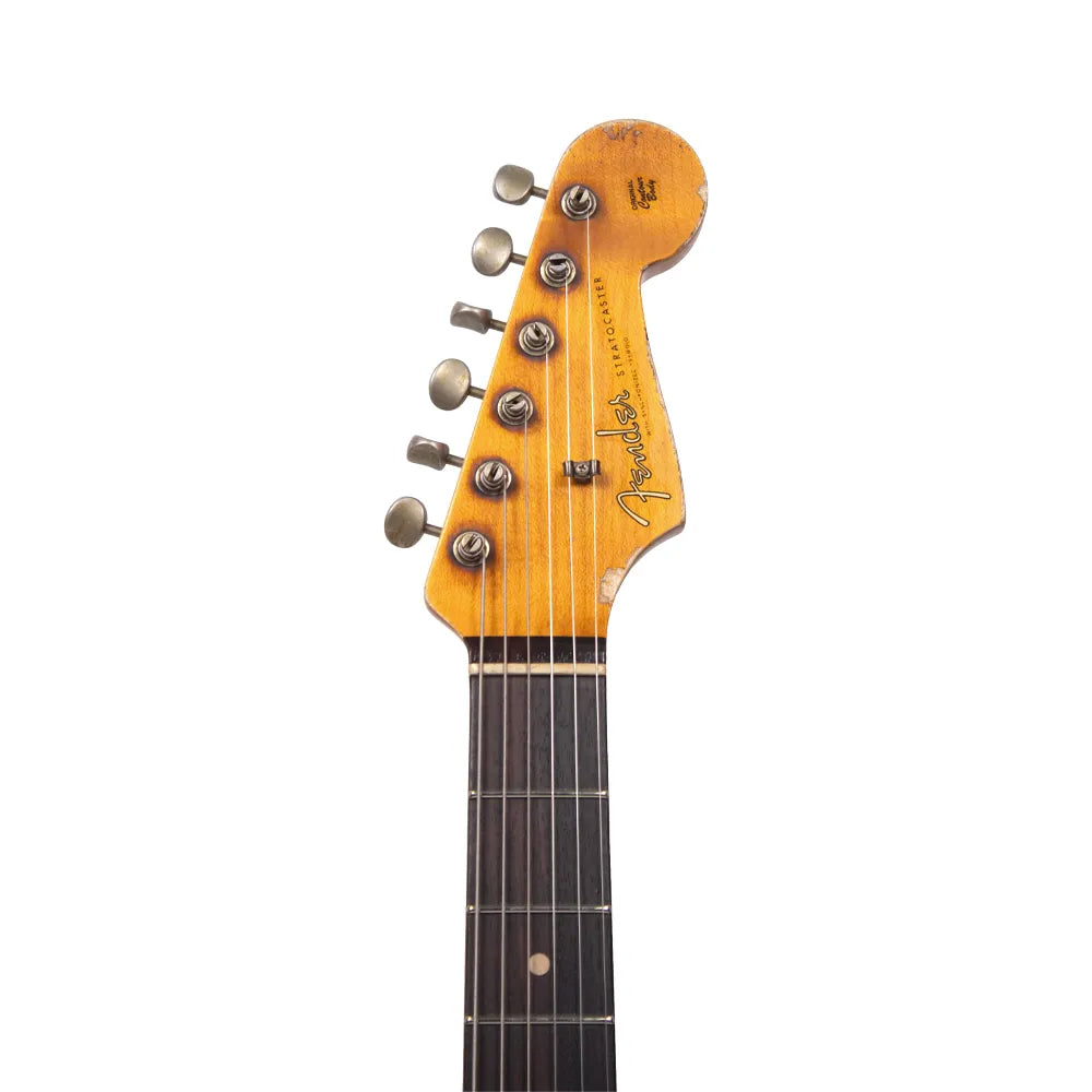 Fender Custom Shop 9231016771 Guitarra Eléctrica 1961 Stratocaster Super Heavy Relic 3A Gold Sparkle over 3 Color Sunburst