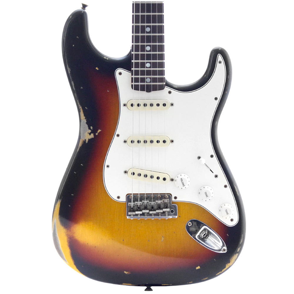 Guitarra Eléctrica Fender 9235001426 B1 1967 Stratocaster Heavy Relic Faded Aged 3-Color Sunburst