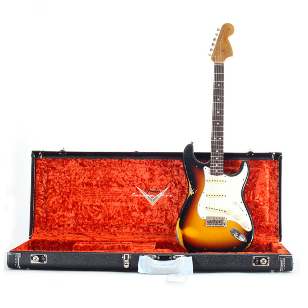 Guitarra Eléctrica Fender 9235001426 B1 1967 Stratocaster Heavy Relic Faded Aged 3-Color Sunburst