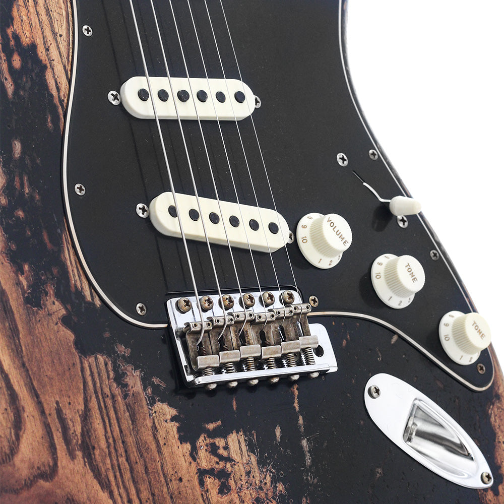 Guitarra Eléctrica Fender 9235001456 S21 Ltd Poblano Stratocaster Super Heavy Relic Aged Black