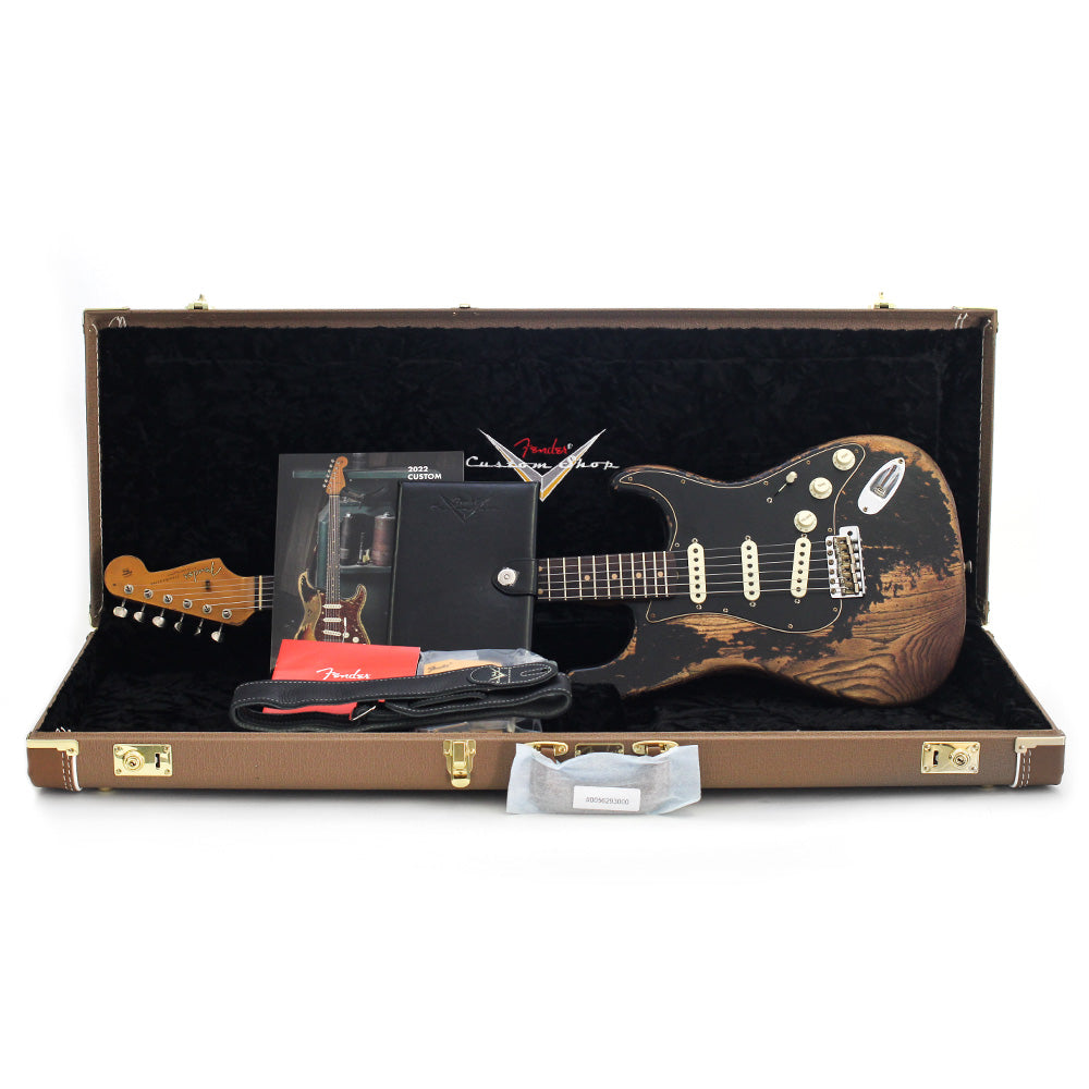 Guitarra Eléctrica Fender 9235001456 S21 Ltd Poblano Stratocaster Super Heavy Relic Aged Black