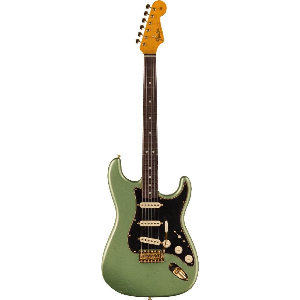 Fender Custom Shop Stratocaster 9236081270 B3 Ltd 1965 Dual-Mag Journeyman Relic Aged Sage Green Metallic Guitarra Eléctric