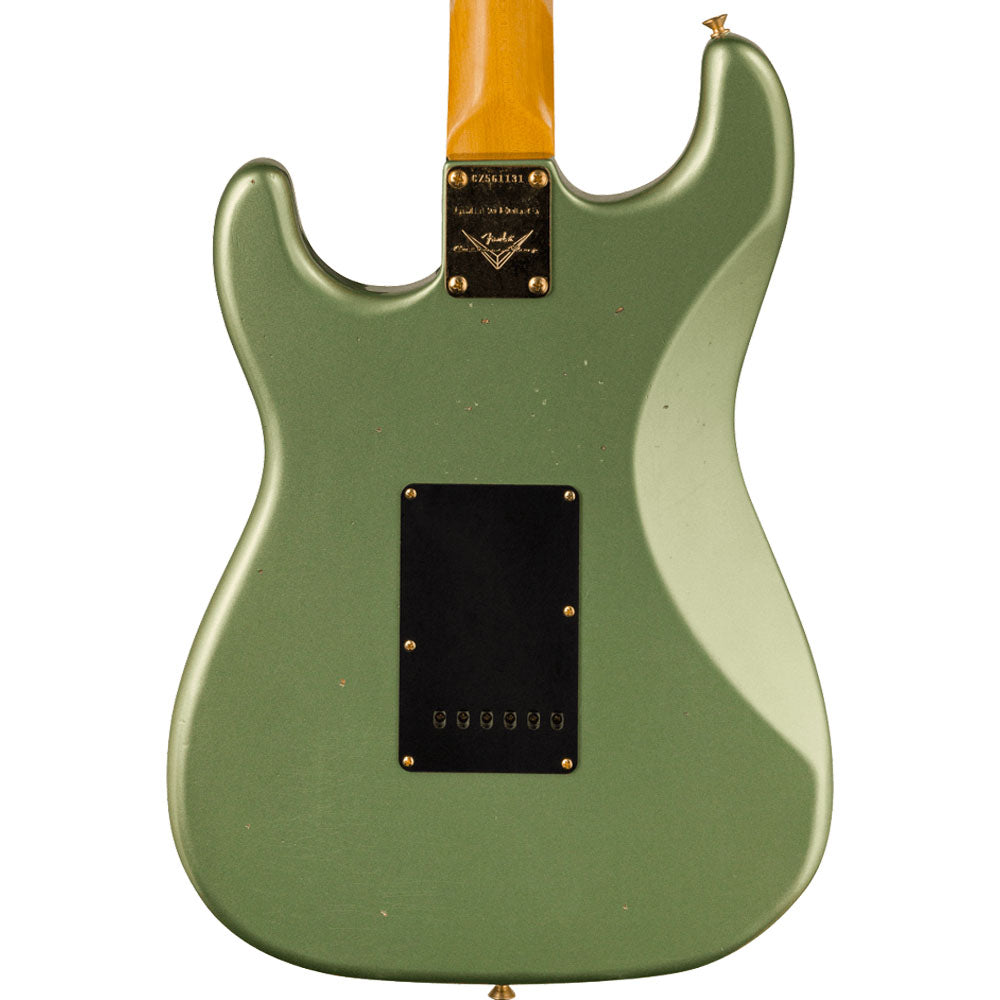 Fender Custom Shop Stratocaster 9236081270 B3 Ltd 1965 Dual-Mag Journeyman Relic Aged Sage Green Metallic Guitarra Eléctric