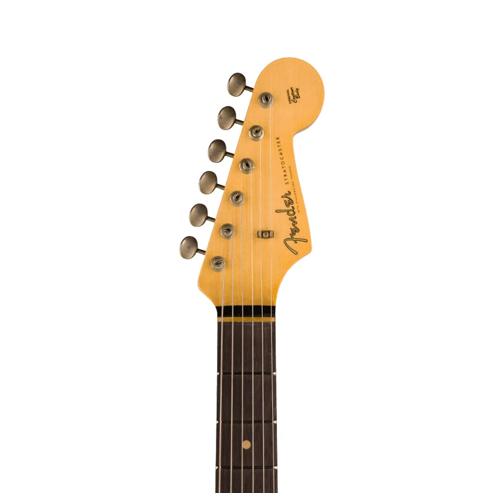 Fender Custom Shop 9236091091 Guitarra Eléctrica 1959 Stratocaster Journeyman Relic Faded Aged Sage Green Metallic