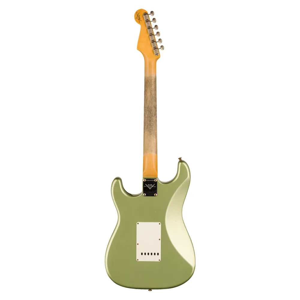 Fender Custom Shop 9236091091 Guitarra Eléctrica 1959 Stratocaster Journeyman Relic Faded Aged Sage Green Metallic