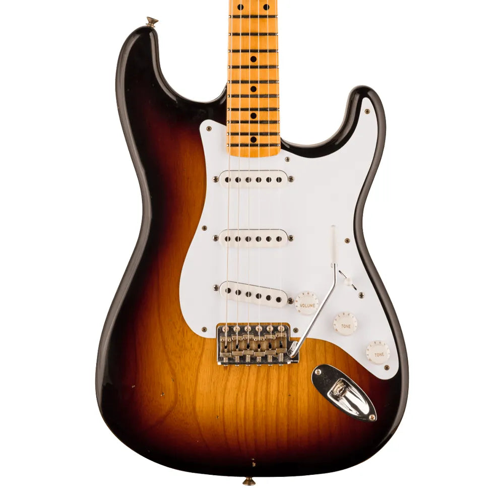 Fender Custom Shop 9236091143 Guitarra Eléctrica B4 Limited Edition 70th Anniversary 1954 Stratocaster Journeyman Relic Wide-Fade 2-Color Sunburst